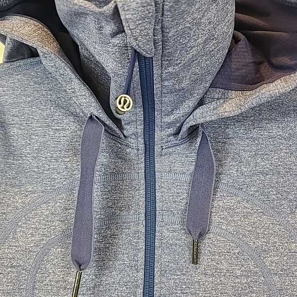 Lululemon Scuba Hoodie High Neck Jacket Purple/Blue Sz 6 - Picture 3 of 10